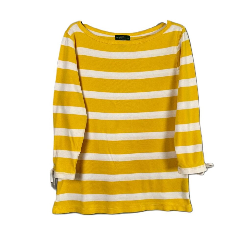 LRL RALPH LAUREN Stripe Boatneck Top - US Size M